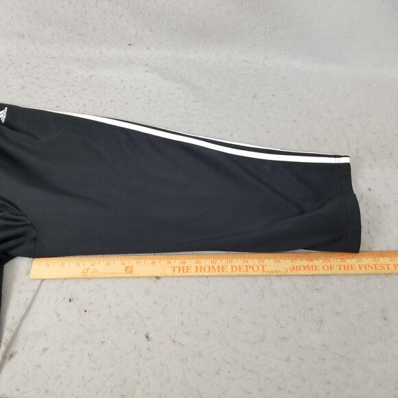 Adidas Track Suit Womens Large Black 3 Stripe Full Zip Jacket Pants Set Athletic - Picture 16 of 16